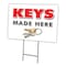 Signmission Keys Made Here Yard Sign & Stake outdoor plastic coroplast window, C-2436-DS-Keys Made Here C-2436-DS-Keys Made Here - alternate 1
